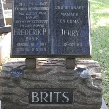 BRITS Frederik P. 1917-1971 &amp; Jerry -1989