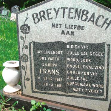 BREYTENBACH Frans 1912-1991