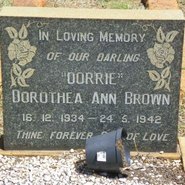 BROWN Dorothea Ann 1934-1942