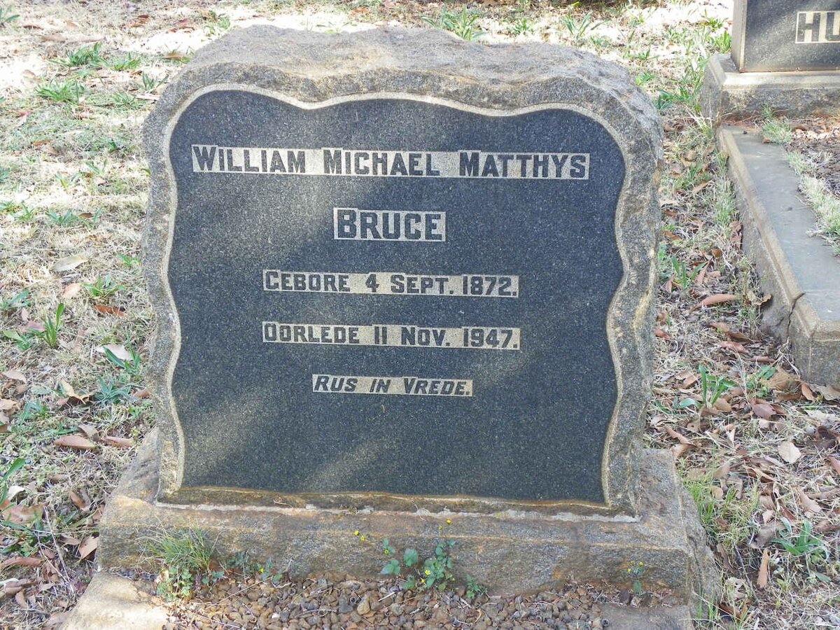BRUCE William Michael Matthys 1872-1947