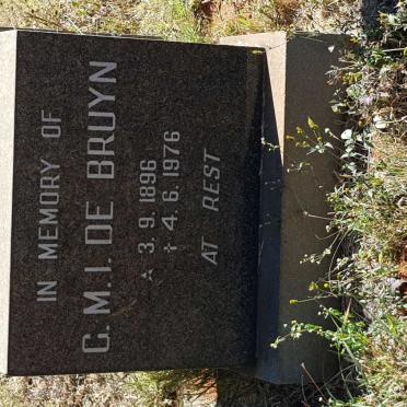 BRUYN G.M.I., de 1896-1976