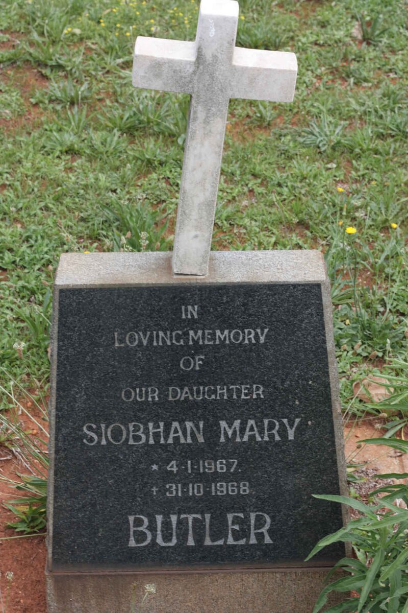 BUTLER Siobhan Mary 1967-1968