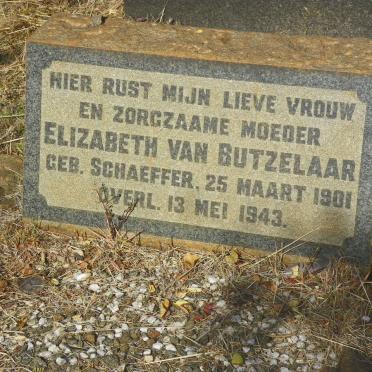 BUTZELAAR Elizabeth, van nee SCHAEFFER 1901-1943