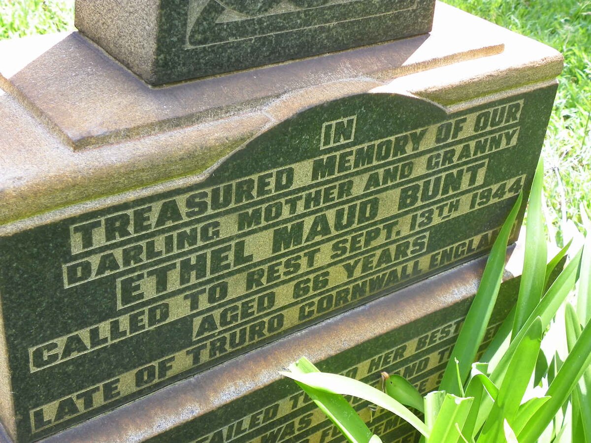 BUNT Ethel Maud -1944