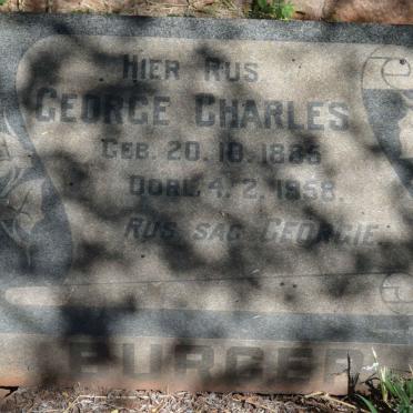 BURGER George Charles 1885-1958