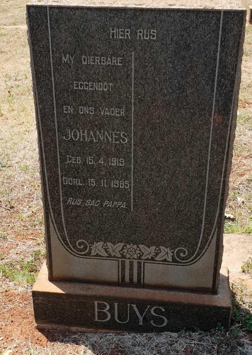 BUYS Johannes 1919-1965