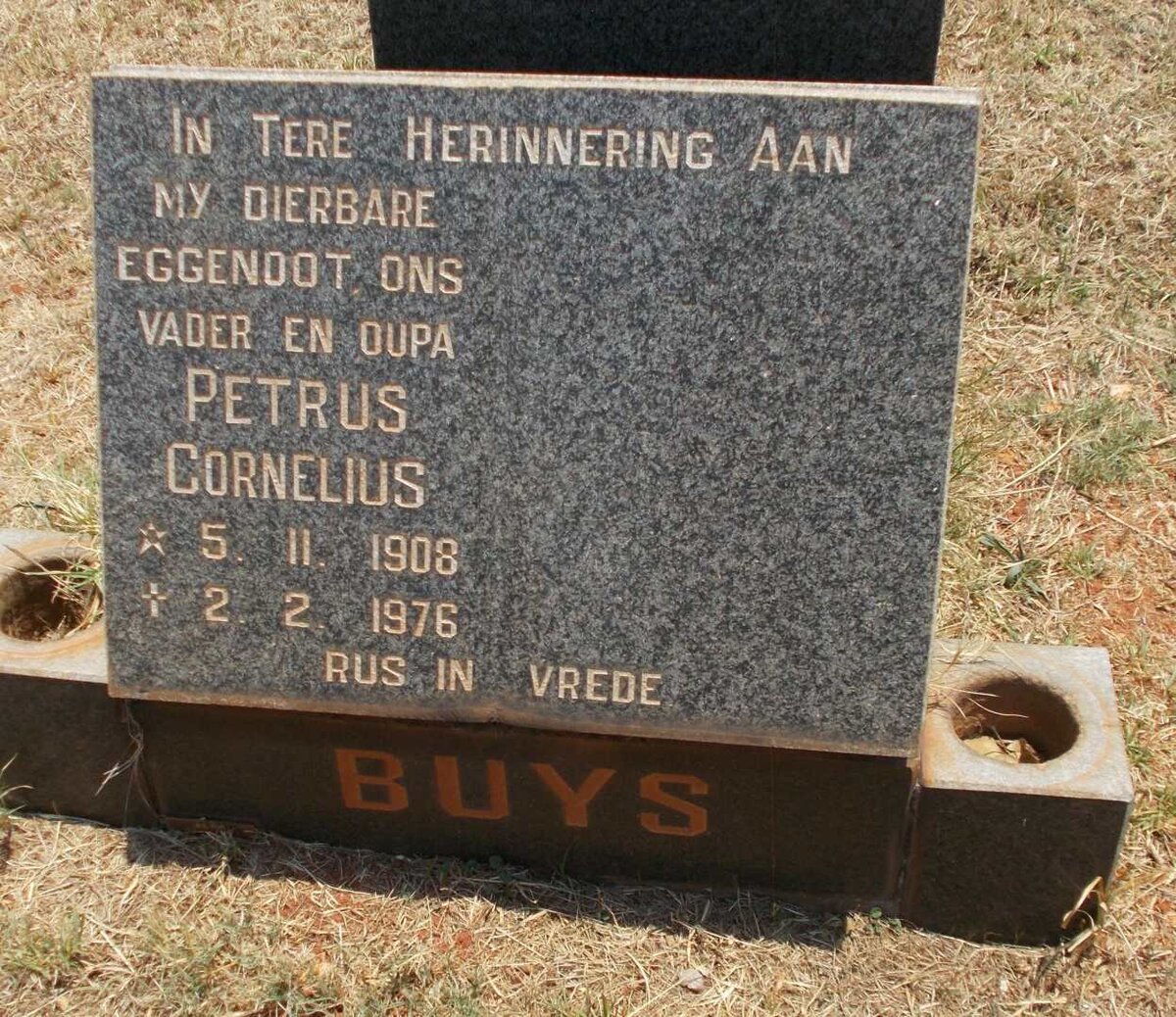 BUYS Petrus Cornelius 1908-1976