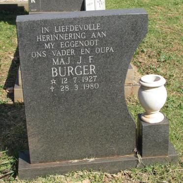 BURGER J.F. 1927-1980