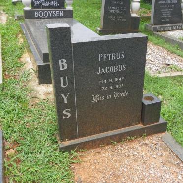 BUYS Petrus Jacobus 1942-1982