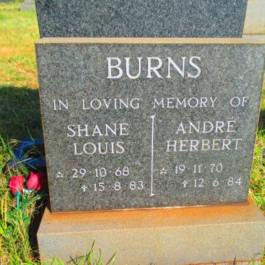 BURNS Shane Louis 1968-1983 :: BURNS Andre Herbert 1970-1984