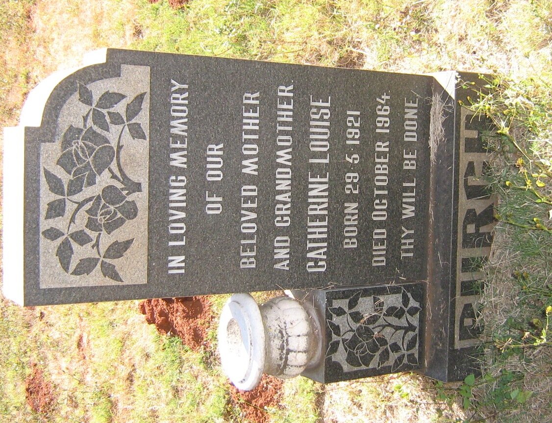 BURGH Catherine Louise 1921-1964