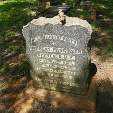 CARTER Herbert Parkinson -1944 &amp; Florence Ethel -1966