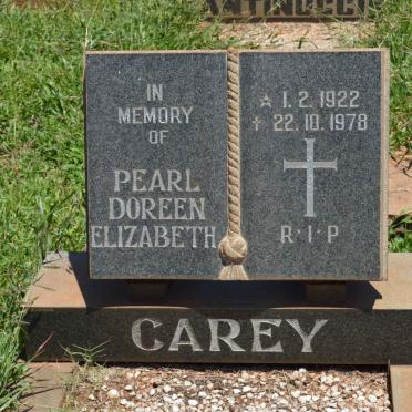 CAREY Pearl Doreen Elizabeth 1922-1978