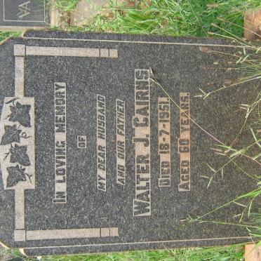 CAIRNS Walter J. -1951