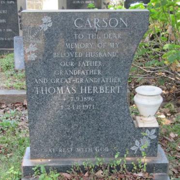 CARSON Thomas Herbert 1896-1971