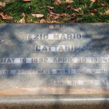 CATTANI Ezio Mario 1892-1954