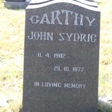 CARTHY John Sydric 1902-1977