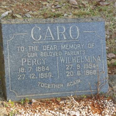 CARO Percy 1884-1956 &amp; Wilhelmina 1894-1968