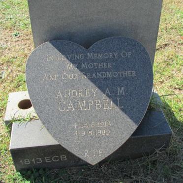 CAMPBELL Audrey A.M. 1913-1989