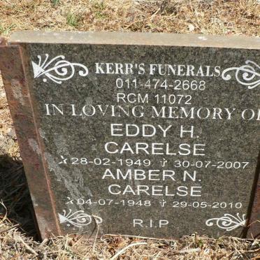 CARELSE Eddy H. 1949-2007 &amp; Amber N. 1948-2010