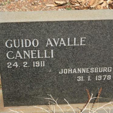 CANELLI Guido Avalle 1911-1978