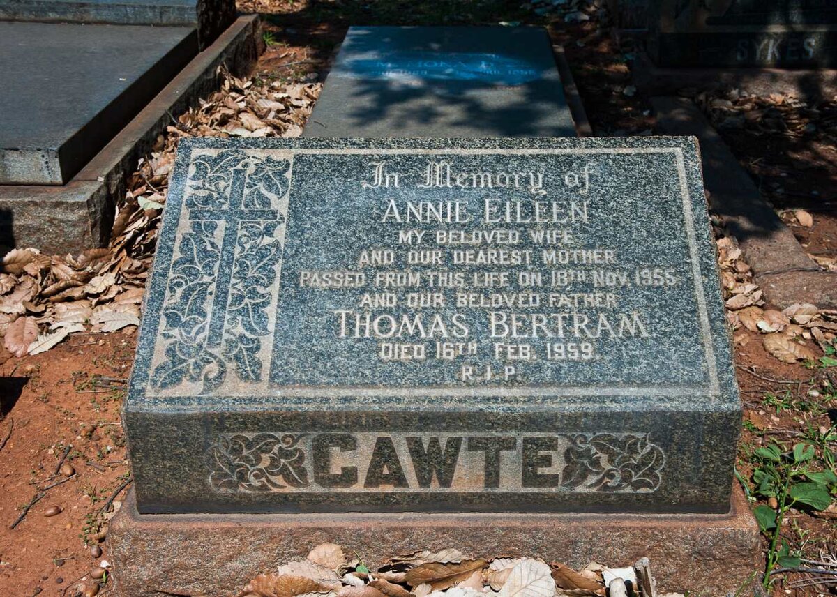 CAWTE Thomas Bertram -1959 &amp; Annie Eileen -1955