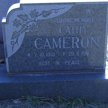 CAMERON Cathy 1910-1987