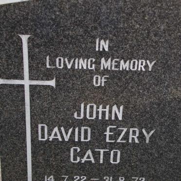 CATO John David Ezry 1922-1972