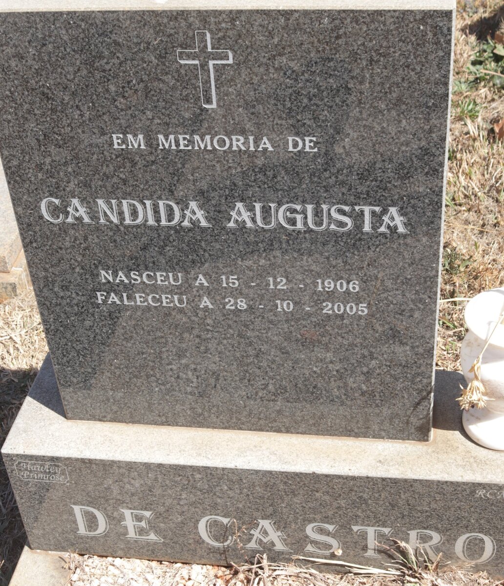 CASTRO Candida Augusta, de 1906-2005