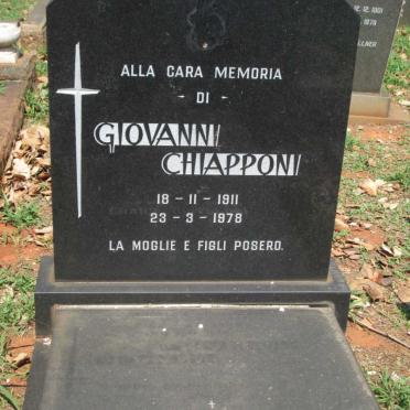 CHIAPPONI Giovanni 1911 -1978 :: CHIAPPONI Edvige 1915-2003