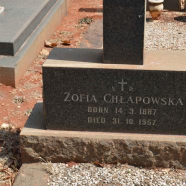 CHLAPOWSKA Zofia 1887-1957