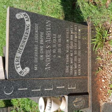 CILLIE Andries Adriaan 1933-1976