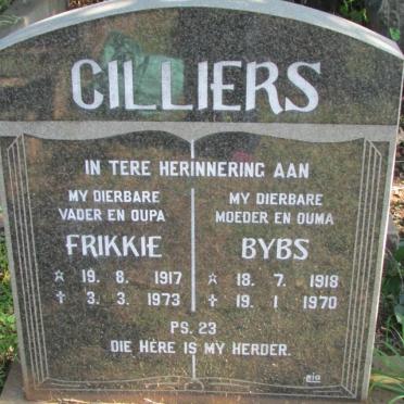 CILLIERS Frikkie 1917-1973 &amp; Bybs 1918-1970