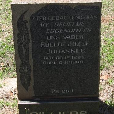CILLIERS Roelof Jozef Johannes 1894-1963