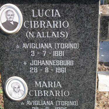 CIBRARIO Lucia 1881-1961 :: CIBRARIO Maria 1905-1992 :: CIBRARIO Felice Piero 1914-1990
