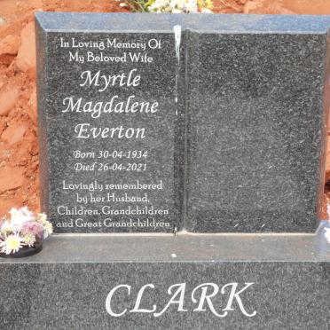 CLARK Myrtle Magdalene Everton 1934-2021