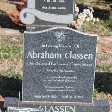 CLASSEN Abraham 1960-2012