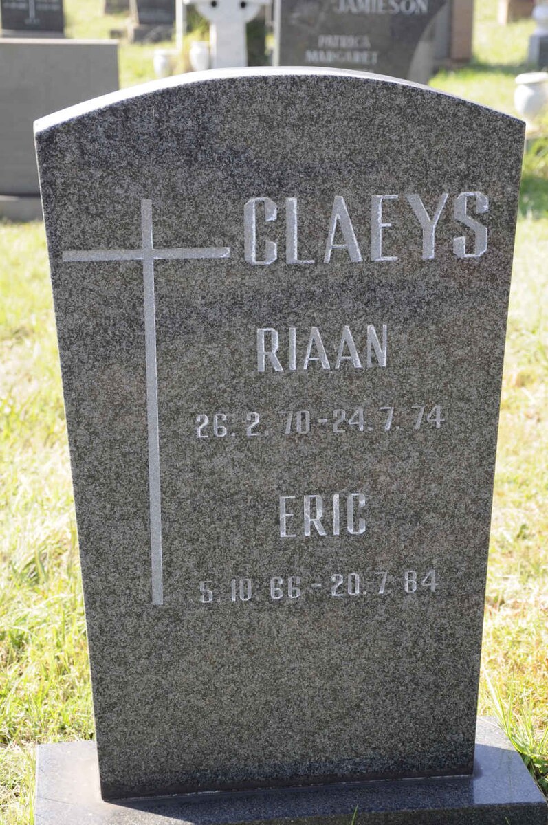 CLAEYS Eric 1966-1984 :: CLAEYS Riaan 1970-1974