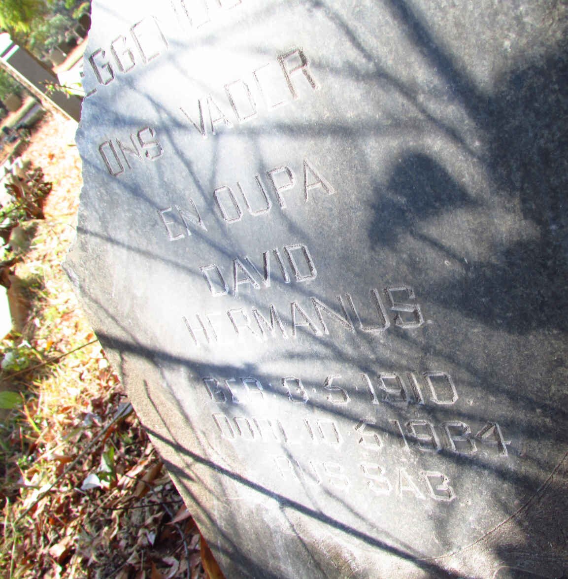 CLAASSEN David Hermanus 1910-1984