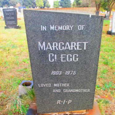 CLEGG Margaret 1903-1975