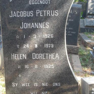 CLACK Jacobus Petrus Johannes 1926-1979 &amp; Helen Dorethea 1925-