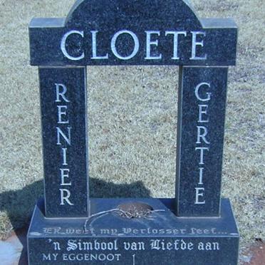 CLOETE Renier 1913-1985 &amp; Gertie
