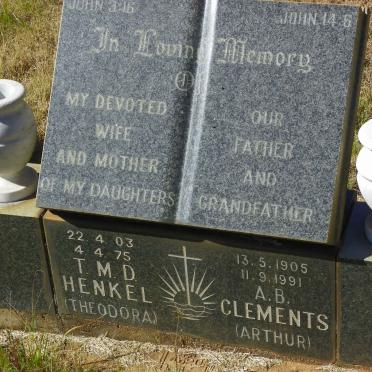 CLEMENTS A.B. 1905-1991 &amp; T.M.D. HENKEL 1903-1975