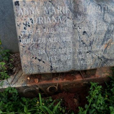 CLOETE Bertie 1913-1956 &amp; Anna Maria Adriana 1915-1986