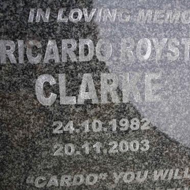 CLARKE Ricardo Royston 1982-2003