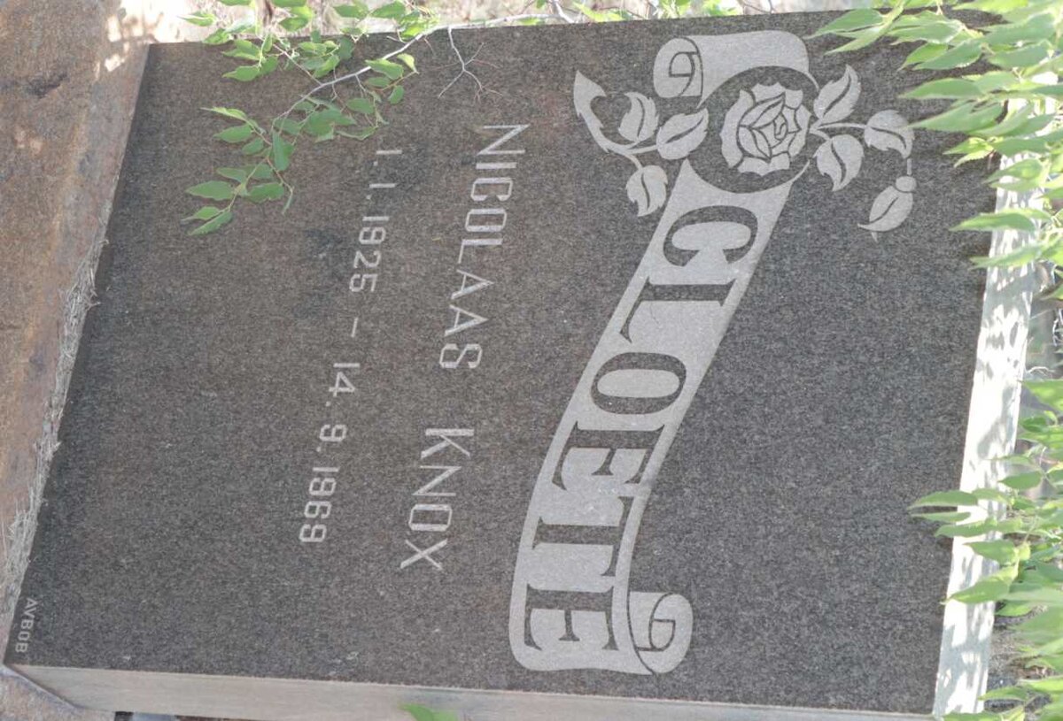 CLOETE Nicolaas Knox 1925-1969