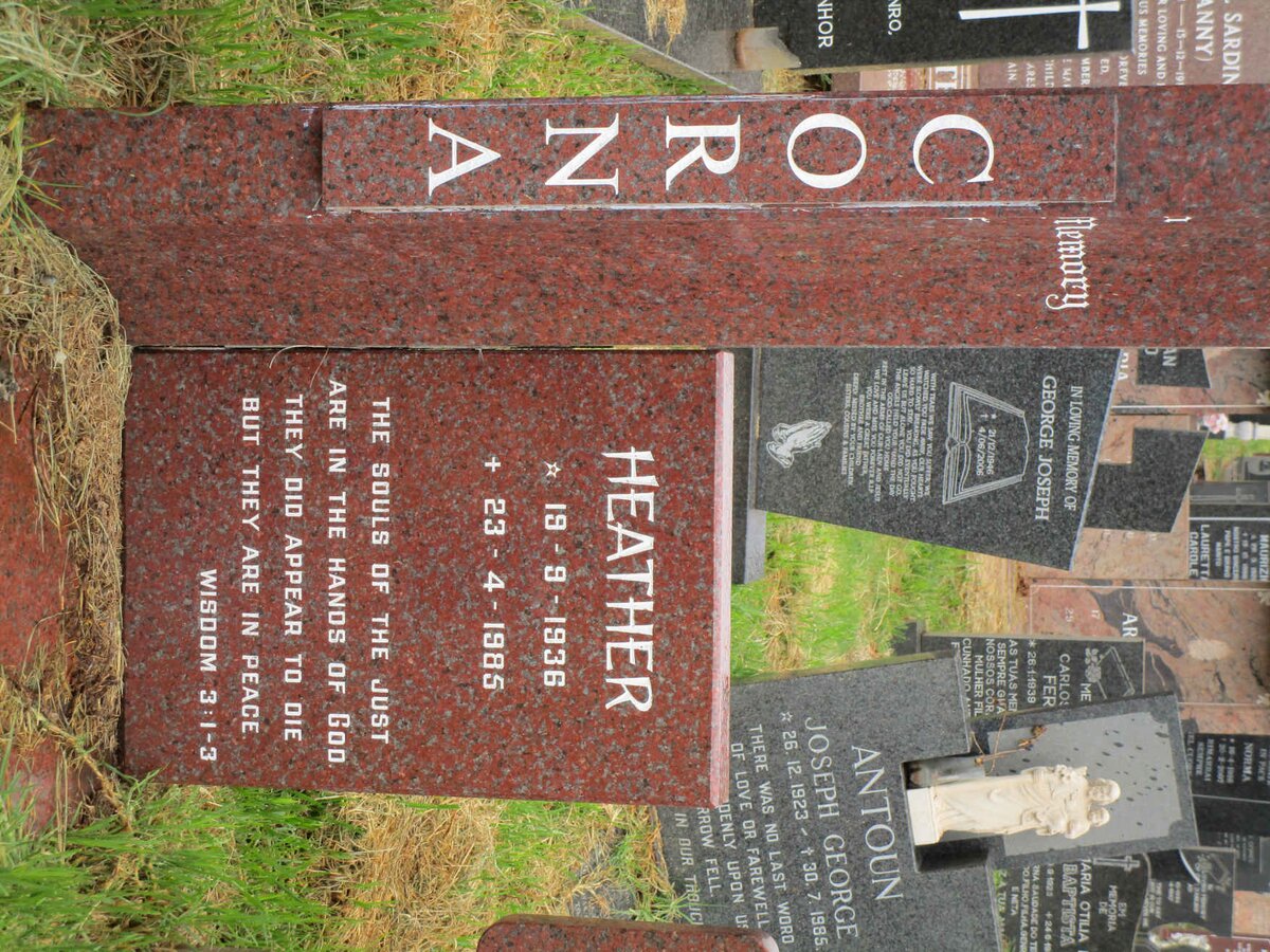 CORNA Heather 1936-1985