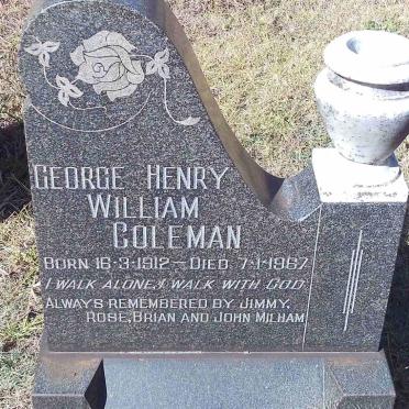 COLEMAN George Henry William 1912-1967