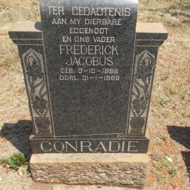 CONRADIE Frederick Jacobus 1898-1969