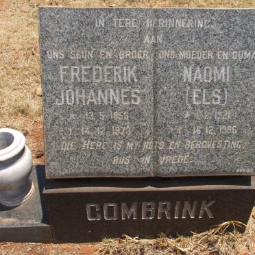 COMBRINK Naomi nee ELS 1921-1986 :: COMBRINK Frederik Johannes 1953-1973